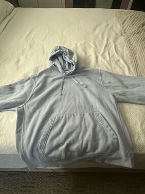 Nike Light Blue Pullover Hoodie with Front Pocket